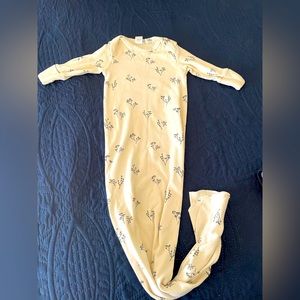 Colored organics infant gown